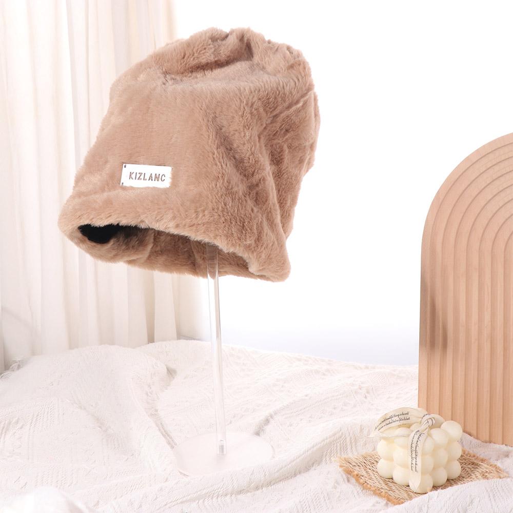 Coldproof Plush Beanies Hats Korean Style Letter Pullover Hats Soft Fleece Wool Skullies Keep Warm
