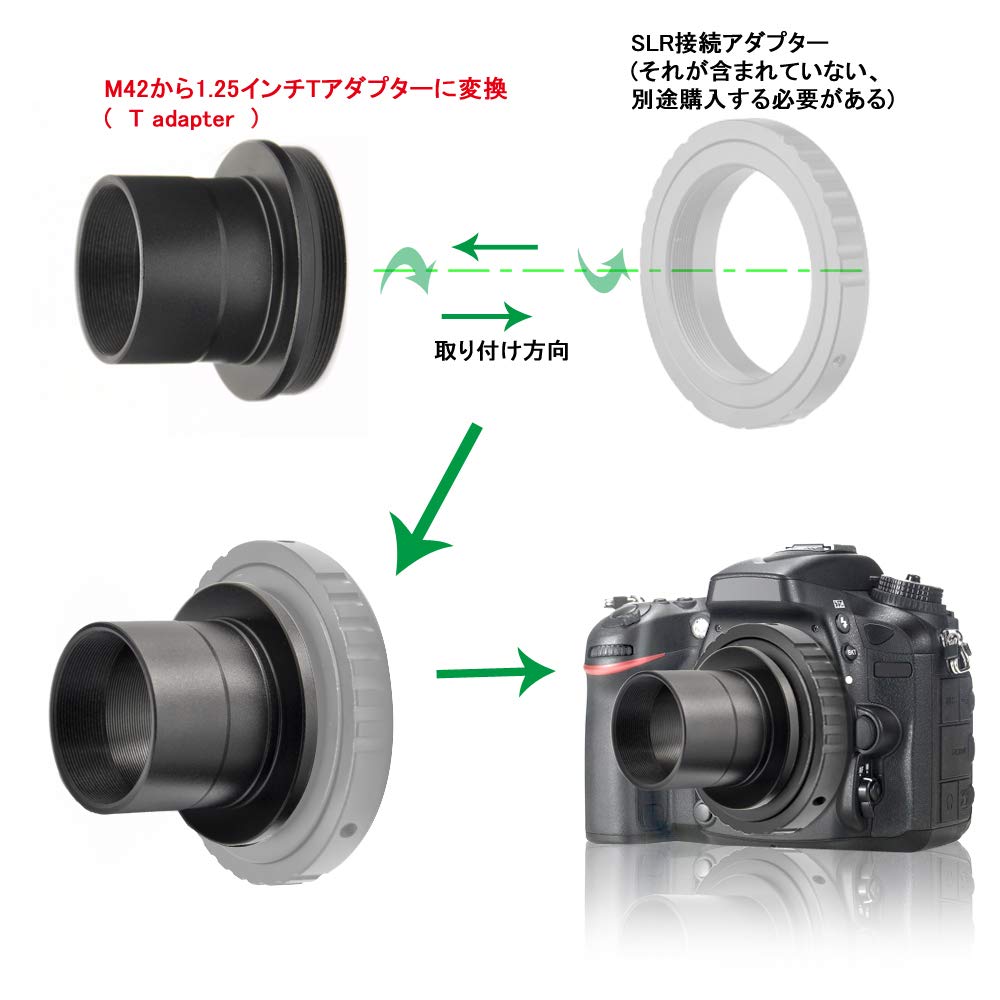 Telescope Adapter T Adapter DSLR Adapter Mounting Diameter - - - 31.6mm (T Adapter)