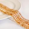 Jing Xi Ji Natural Yellow Rutilated Quartz Round Beads for DIY Jewelry