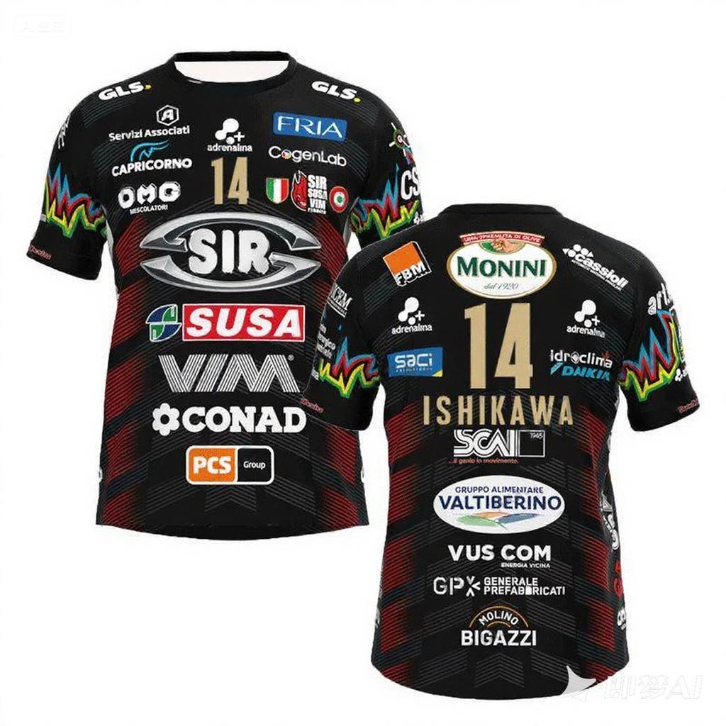 Rundhalsad 3D-tryckt volleybolltröja avslappnad sport långärmad herr-t-shirtar - mjuk medium stretch polyestertyg sommar avslappnad passform kläder