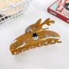 PVC Christmas Elk Hair Claw Deer Snowman Hair Clip Kawaii Santa Claus Shark Clip  Wash Face
