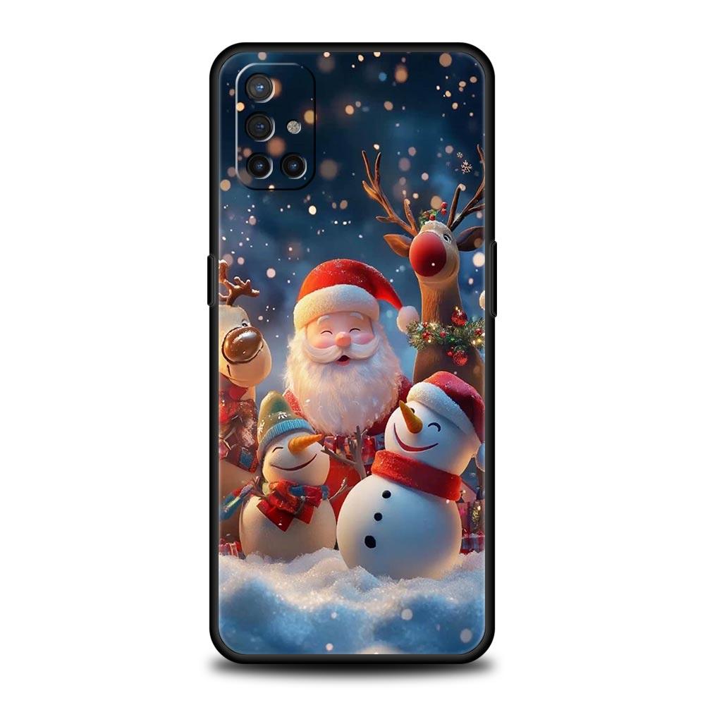 New Year Christmas Phone Case For Oneplus 13R 13 12R 11 10T 10R Nord N100 N200 N10 10 9 9R 9RT CE 3 2 Z Pro 5G Soft TPU Cover