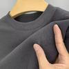 Men's German Velvet Long-Sleeve Round Neck T-Shirt - Hong Kong Style Casual Top for Autumn/Winter 2023.