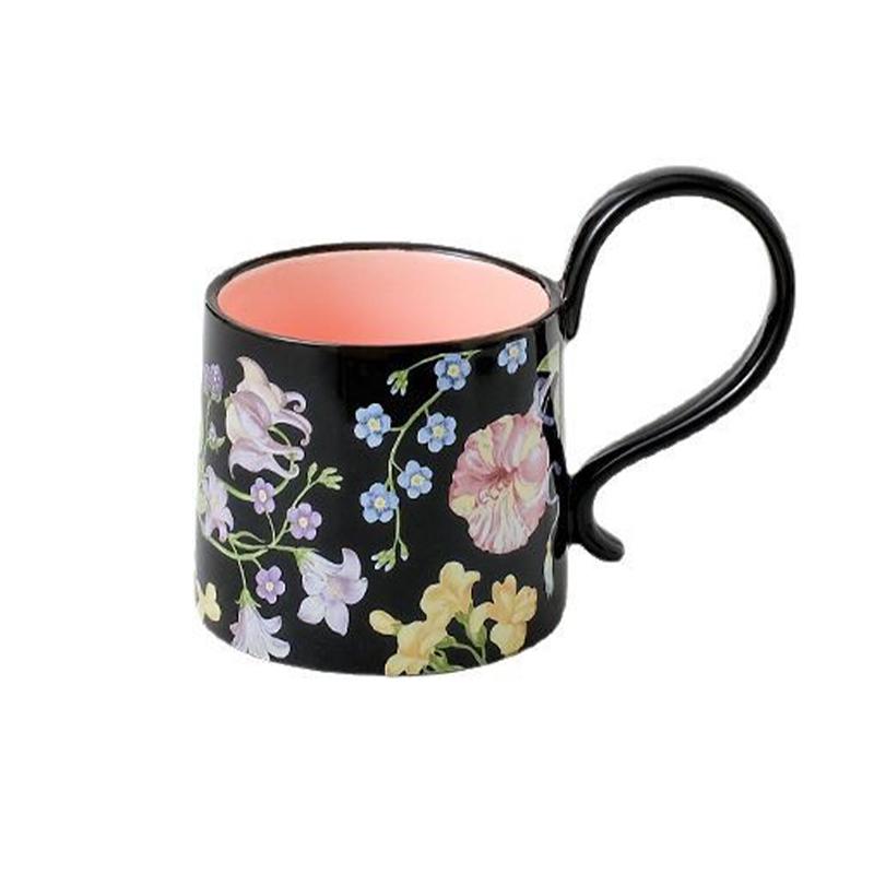 

Керамическая роскошная кофейная чашка с высокой эстетической ценностью, чашка для воды для пар, кружка для послеобеденного чая 200-400ml чёрный