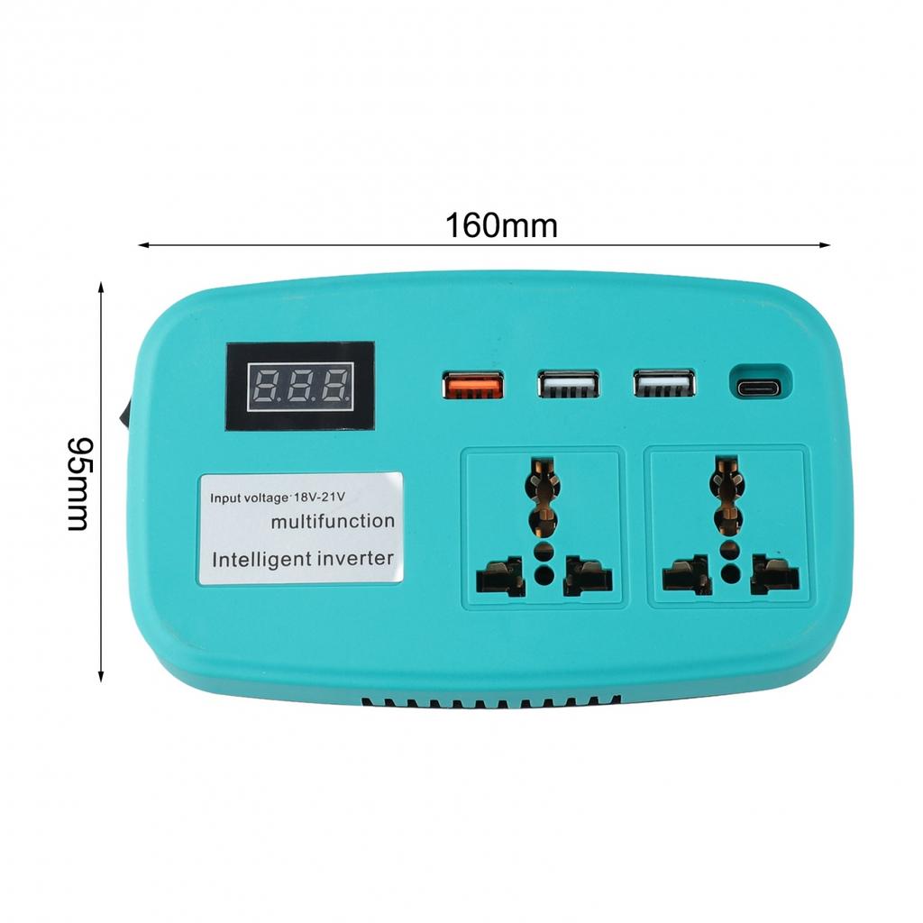 Inversor de Bateria 1821V 21V para 110V 127V 220V com USB Tecnologia Inteligente