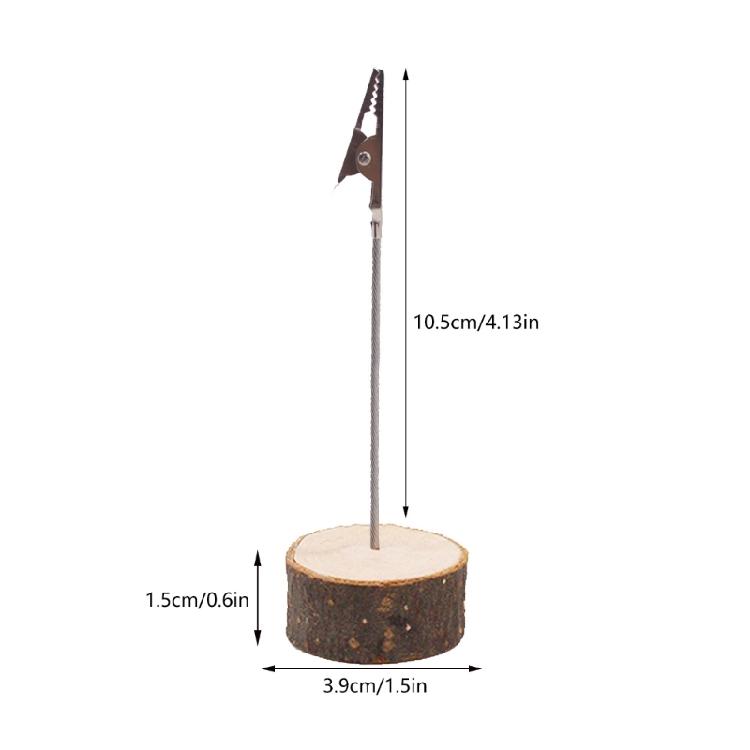 20 Pieces Name Card Holder with Clip Photo Holder Place Card Holder Photo Stand Memo Holder for Business Cards