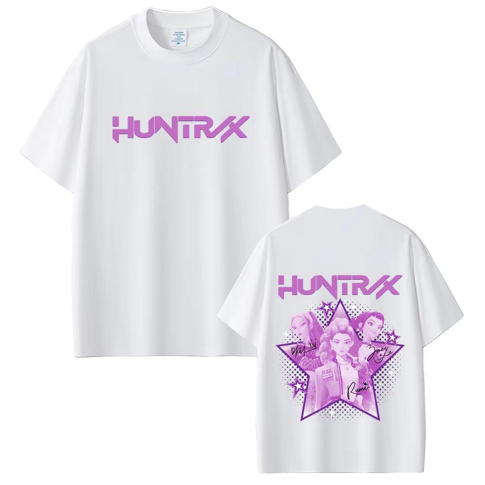 KPop Demon Hunters T-shirt Rumi Mira Zoey Graphic T Shirts Men Women Clothing Soft Cotton Casual Oversized Short Sleeve T-shirts