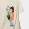 Adidas Originals X Charr Morita Capsule Collection Cartoon Plant Print Casual Sport Short Sleeve T-Shirt Women Tops Off-White HR3471