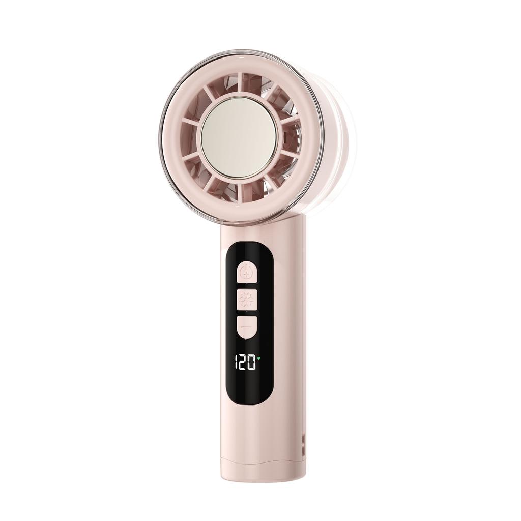 High-speed Digital Handheld Small Fan, USB Charging Portable Electric Fan, Gift for Students, Semiconductor Ice Pack Small Fan