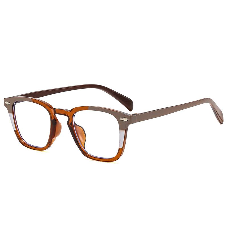 New Retro Square Rivets Sunglasses Women Shades UV400 Fashion Punk Trending Clear Gradient Men Sun Glasses