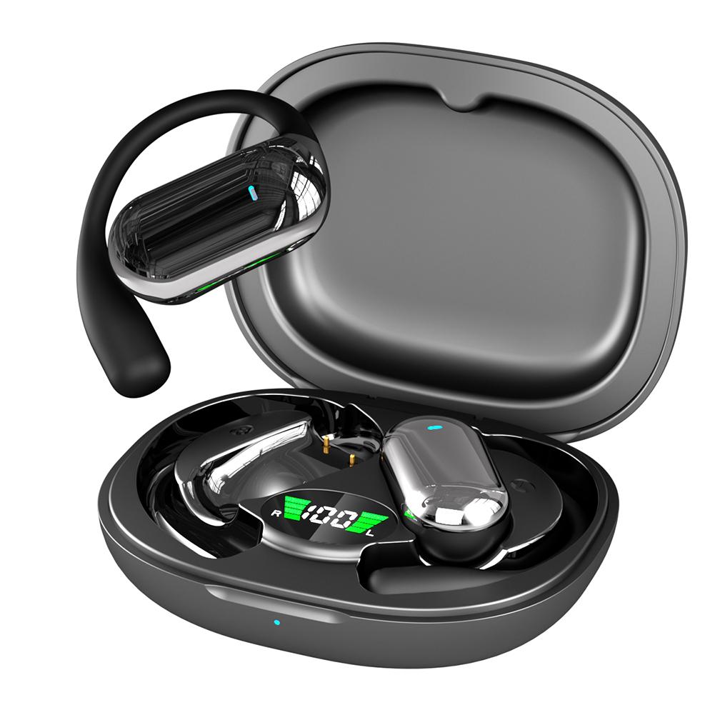 BT 5.3 Open Ear Headphones Noise Cancelling Wireless Earbuds Long-Lasting Real-Time Translation Earphone for Travel and Business