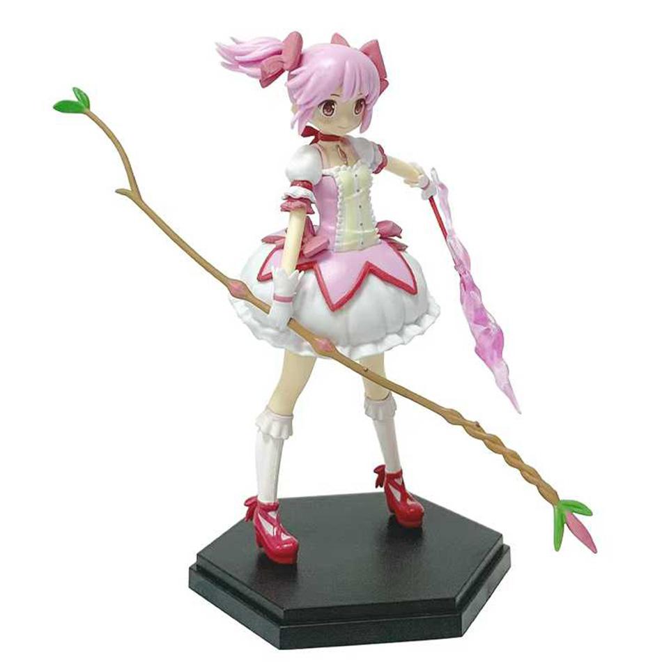 17-18CM Puella Magi Madoka Magica Aniem Figure Kaname Magic Girl Anime Action Figures Cartoon Model Toy Gift PVC Poseable Articulated Scale Detailed