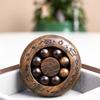 Cliff Cypress Luxury Rosewood Decompression Gyro: Handheld Wind Fire Wheel for Relaxation and Luck