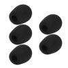 Mini Microphone Windscreens Mic Foam Covers for Lapel Lavalier Headset Microphone Black, Pack of 5pcs