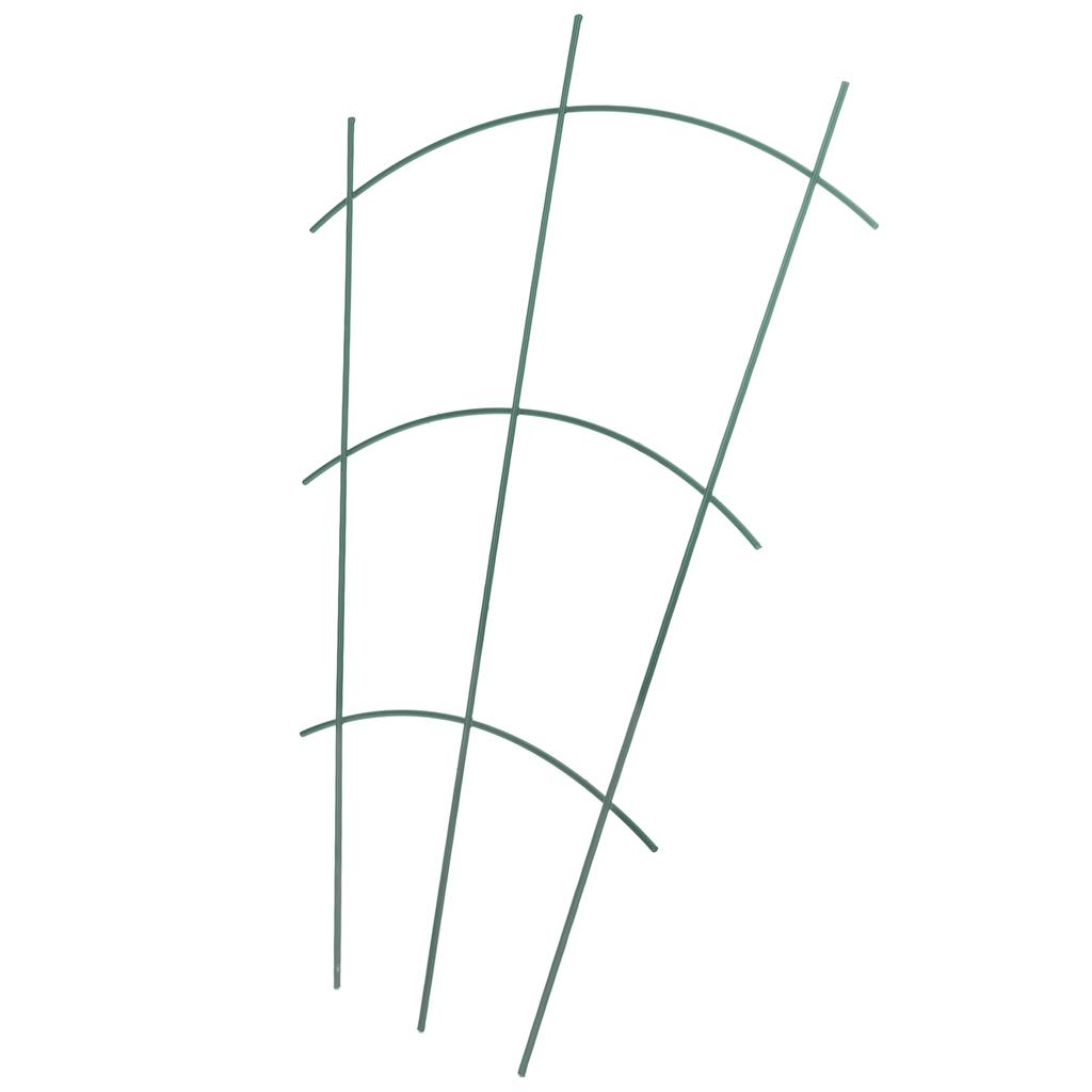 KADAX Potted Ladder Support For Plants Flowers Steel Stake Green 3pcs