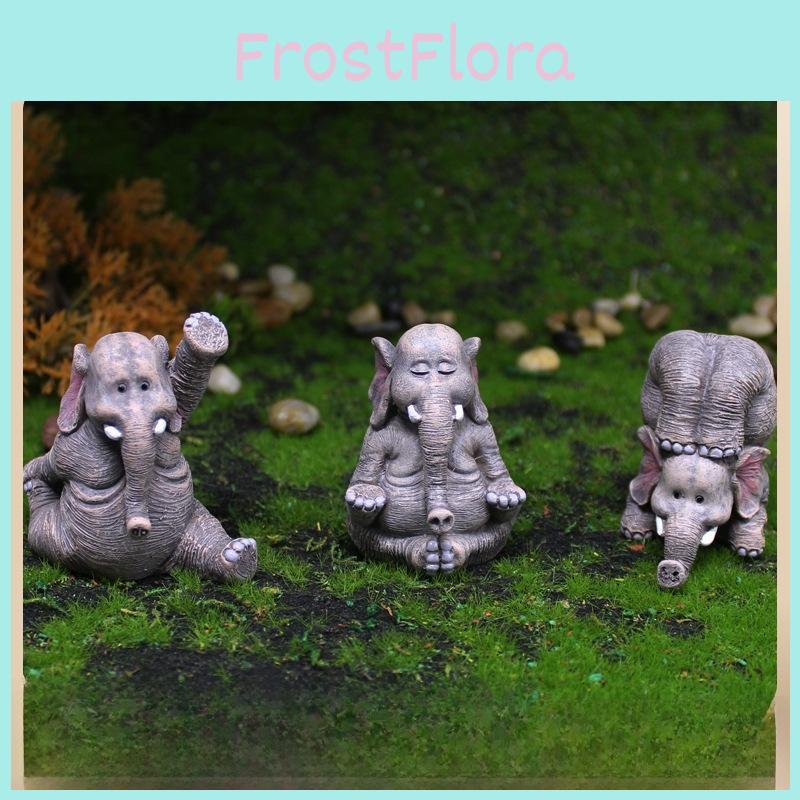 Simulated Elephant Model Tabletop Figurine Micro Landscape Decoration Garden