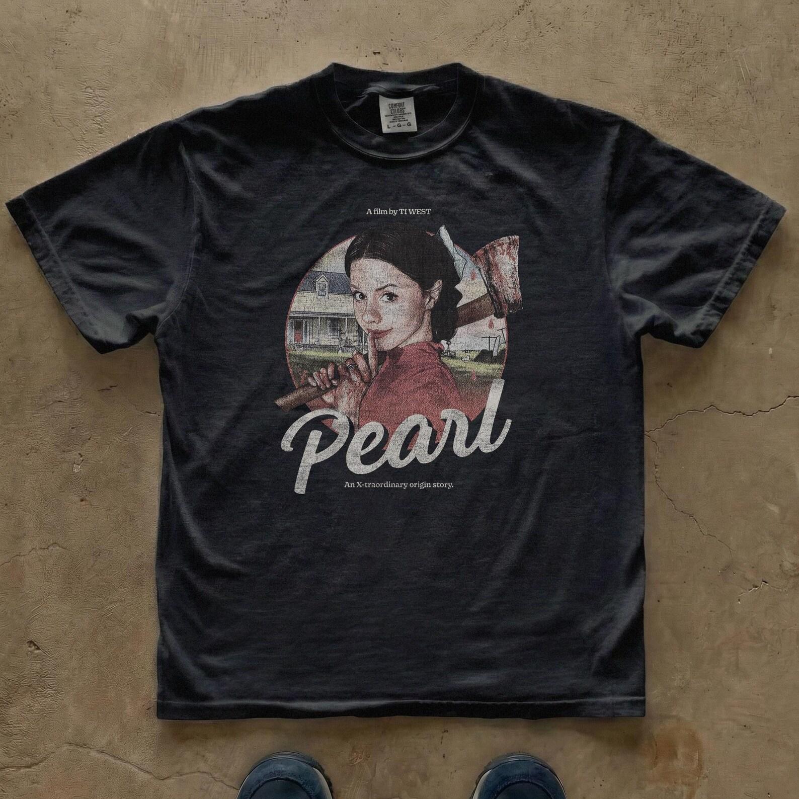 Pearl Horror T-Shirt | A24 Film Graphic Tee | Mia Goth Vintage Movie Shirt XL
