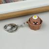 Cake Design Cake Button Keychain Click Sound Button Shape Mini Cake Squeeze Clicker Keychain Squeeze Function