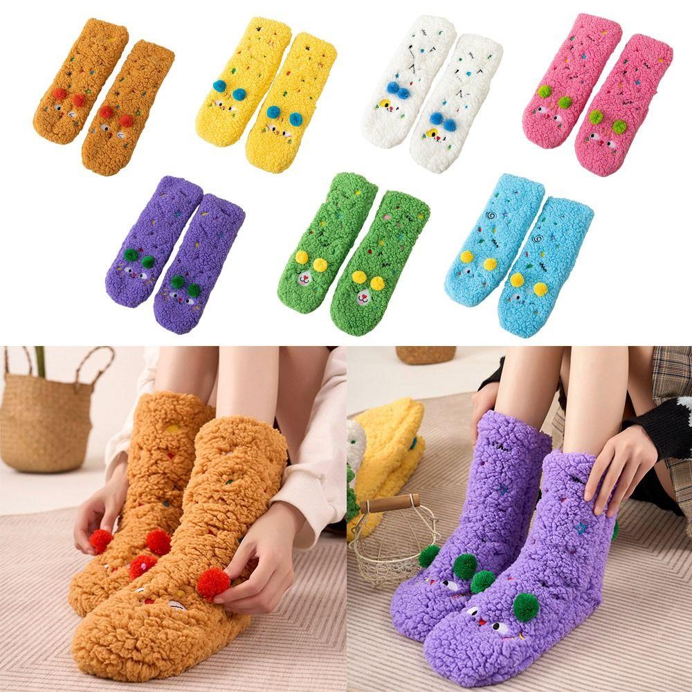 Thickened Floor Socks Lambswool Stockings Cute Socks  Female
