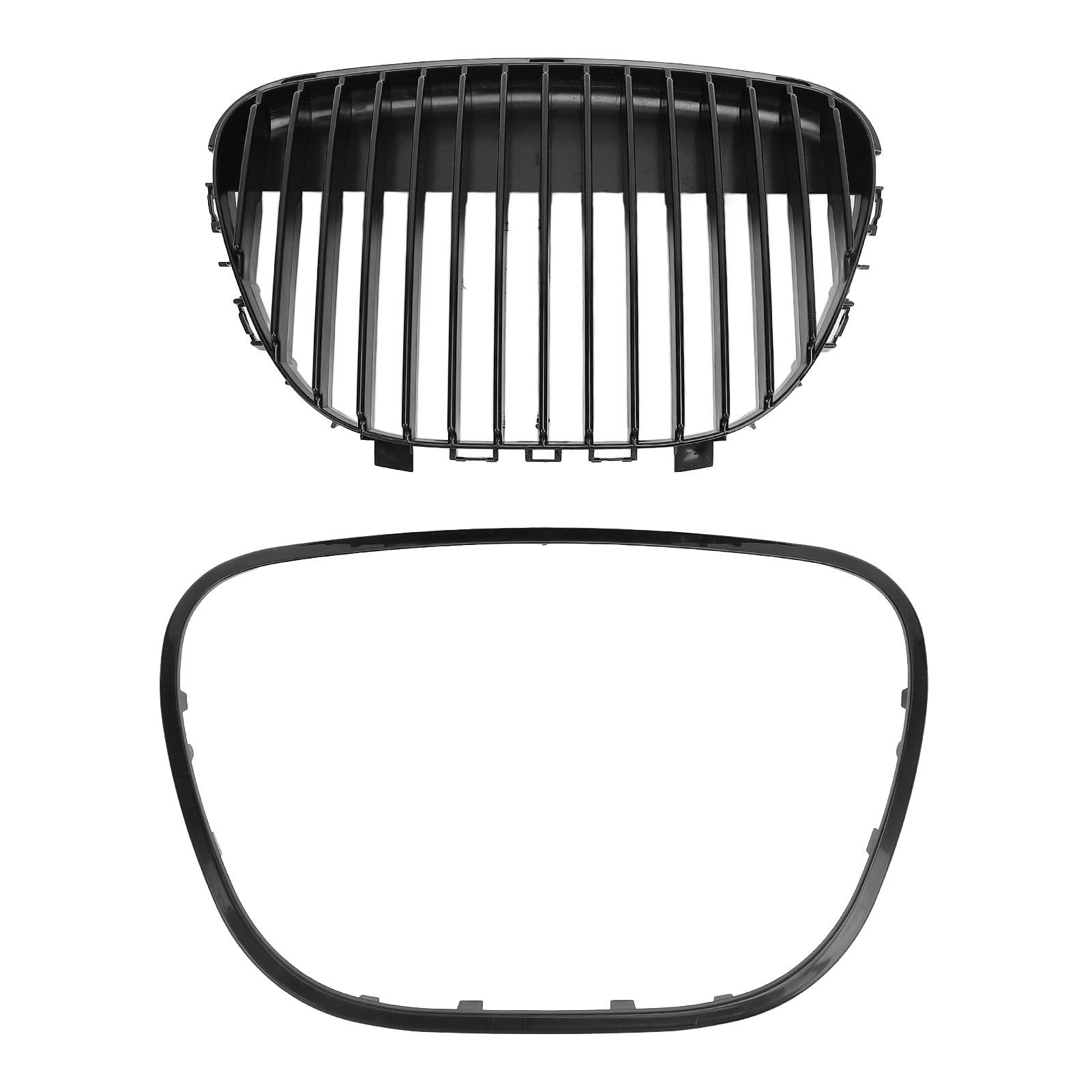 

Front Central Badgeless Grill Black 6L0853651D Front Bumper Center Grille Cover Replacement for Seat Ibiza Cordoba 6L