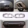 2pcs Stainless Steel Chrome For Mercedes Benz GLA Class X156 Car Exhaust Output Tail CoverTrim For Infiniti Q30 QX30