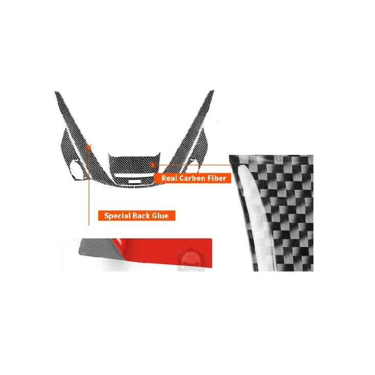 For Ford Escape/Kuga 2013-2016 Real Carbon Fiber Sticker Center Console Top Panel Cover Trim Car ide decorative Accessories