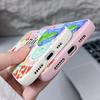 For iPhone 17 Pro Max Case Luxury Cartoon Fire Balloon Pattern Leather Texture Silicone Cover For iPhone 16 Pro Max 15 14 13 12 11 16E Air