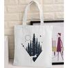 Women Graphic College Harajuku Shopper Bag Van Gogh Sunflower Starry Sky Shopping Bag Women Canvas Shoulder Bag Large Tote Bag