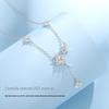 Tichiya S925 Sterling Silver Starburst Tassel Necklace - Women's Luxury Fashion Clavicle Chain