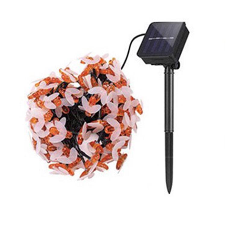 LED Solar Little Bee Waterproof Outdoor Fairy String Lights for Holiday Courtyard Decoration