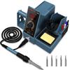 HANMATEK 60W Soldering Iron with Digital Display, Adjustable Temperature Range 200°C-480°C, Shock Protection, PSE Certified SD2