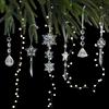 Five-pointed Stars Christmas Tree Decoration Snowflake Transparent Christmas Bell