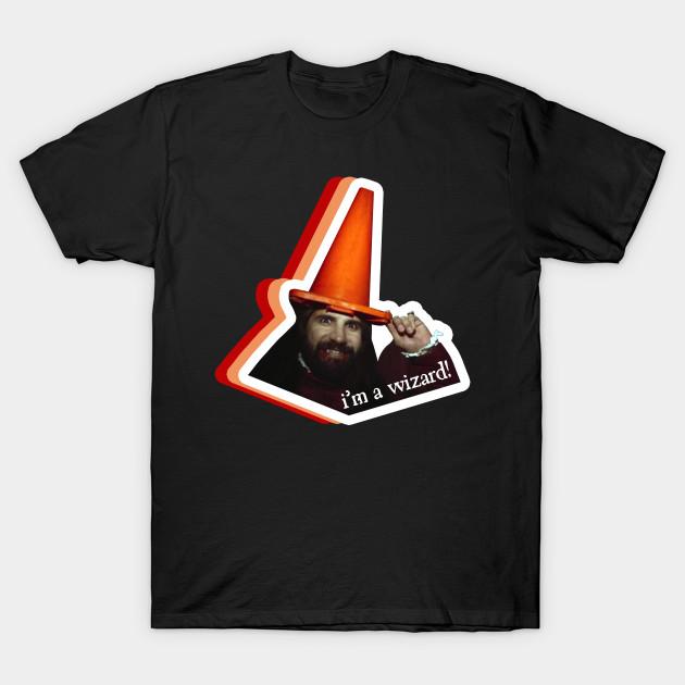 

Men Black Print T-shirt Behold! It S Nandor, The Relentless Wizard No-Cut Transfer Paper Print Cotton Tshirt XL чорний