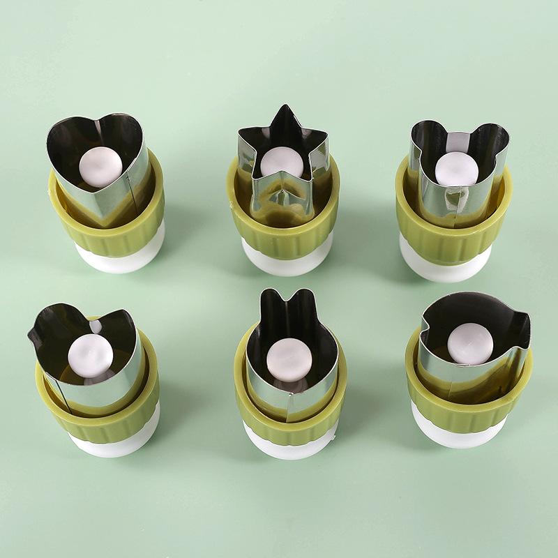 Baked Fruit Flower Cutter Butterfly Face Mold Household Pressed Stainless Steel Fruit and Vegetable Biscuit Baby Food