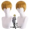 Anime Mob Psycho 100 Arataka Reigen Perruque Cosplay Cheveux Synthétiques Courts Résistants à la Chaleur Fête d'Halloween Jeu de Rôle Perruques + Bonnet pour Perruque