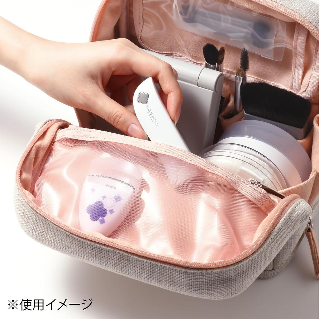 KOBAKO Square Makeup Makeup Cosmetic Upright Large Kai PQ3114 Pouch, Box, Pouch, Storage, Capacity, Travel, Gift, Corporation,