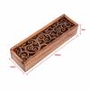 Retro Wooden Pencil Box Hollow Pencil Case Unique Stationery Box  Desk Storage Accessories