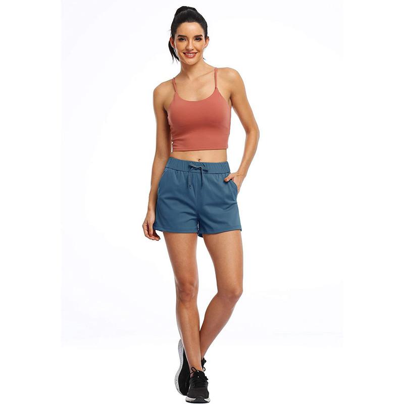Spring and Summer Sports Shorts Women's Loose Breathable Lace Up Yoga Running Fitness Casual Shorts