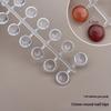 1/1.2/1.5Cm Mini Round Shaped Clear Glass Nail Polish Color Card Nail Art Color Display Tips 240/120Pcs Fake Color Chart Showing