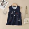 Women Casual Round Neck Sleeveless Print Tank Tops