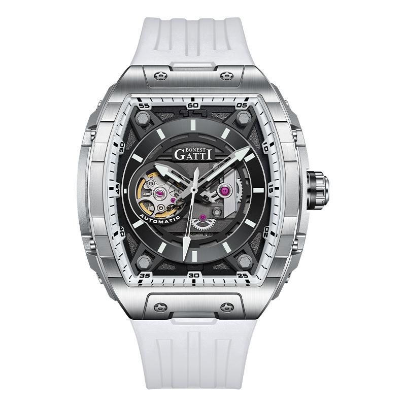 Zegarek marki Bonest Gatti. Modny męski automatyczny zegarek mechaniczny z tourbillonem