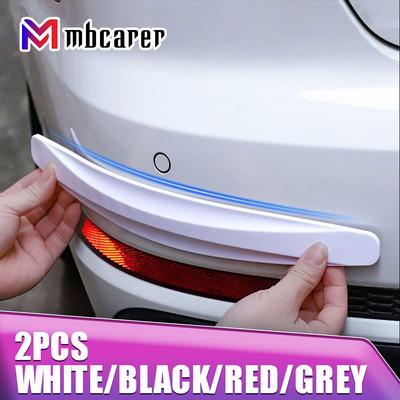 2pcs Car Bumper Protector Strip Guard Corner Protection Strips Scratch Protector Crash Blade Anti-collision Auto