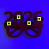 Novelties Funny Glasses,Christmas Glasses Frames Decorative Glasses Fluorescence Christmas Eyeglass Funny Christmas Glass