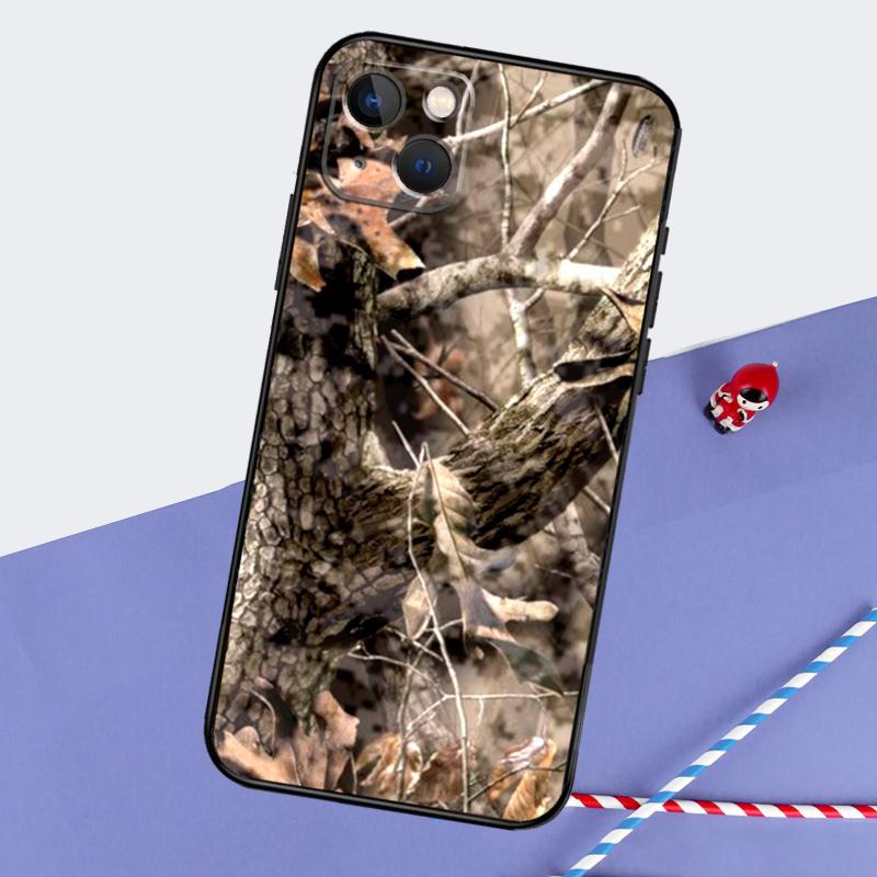 Hunting Camouflage Pattern Phone Case For iPhone 16 Pro Max 12 13 Mini 11 14 15 Pro Max XR 15 16 Plus 16e Back Cover