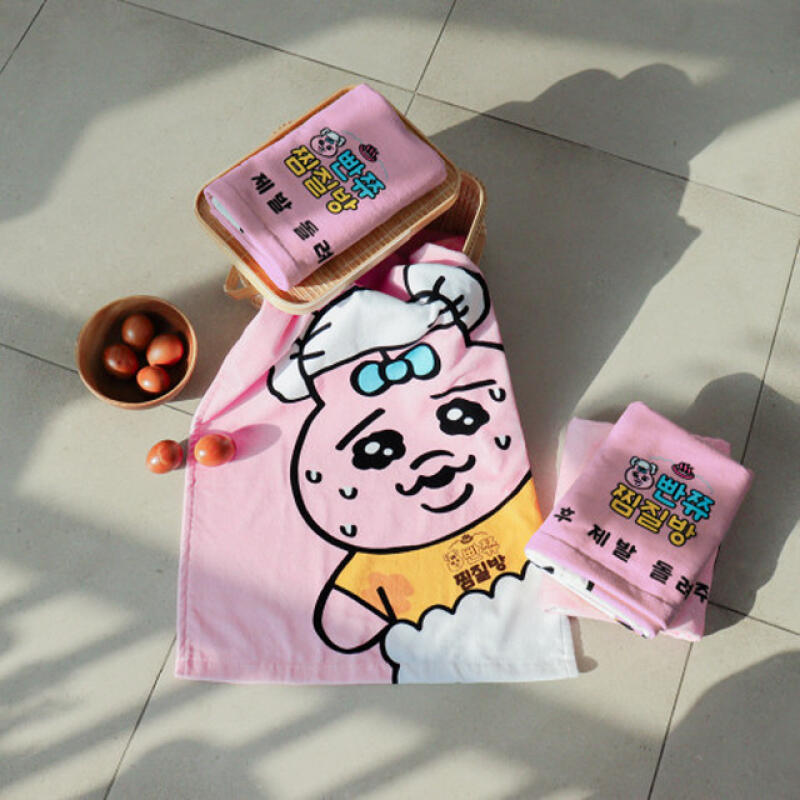 Panty Rabbit Jjimjilbang Towel Pink Single product