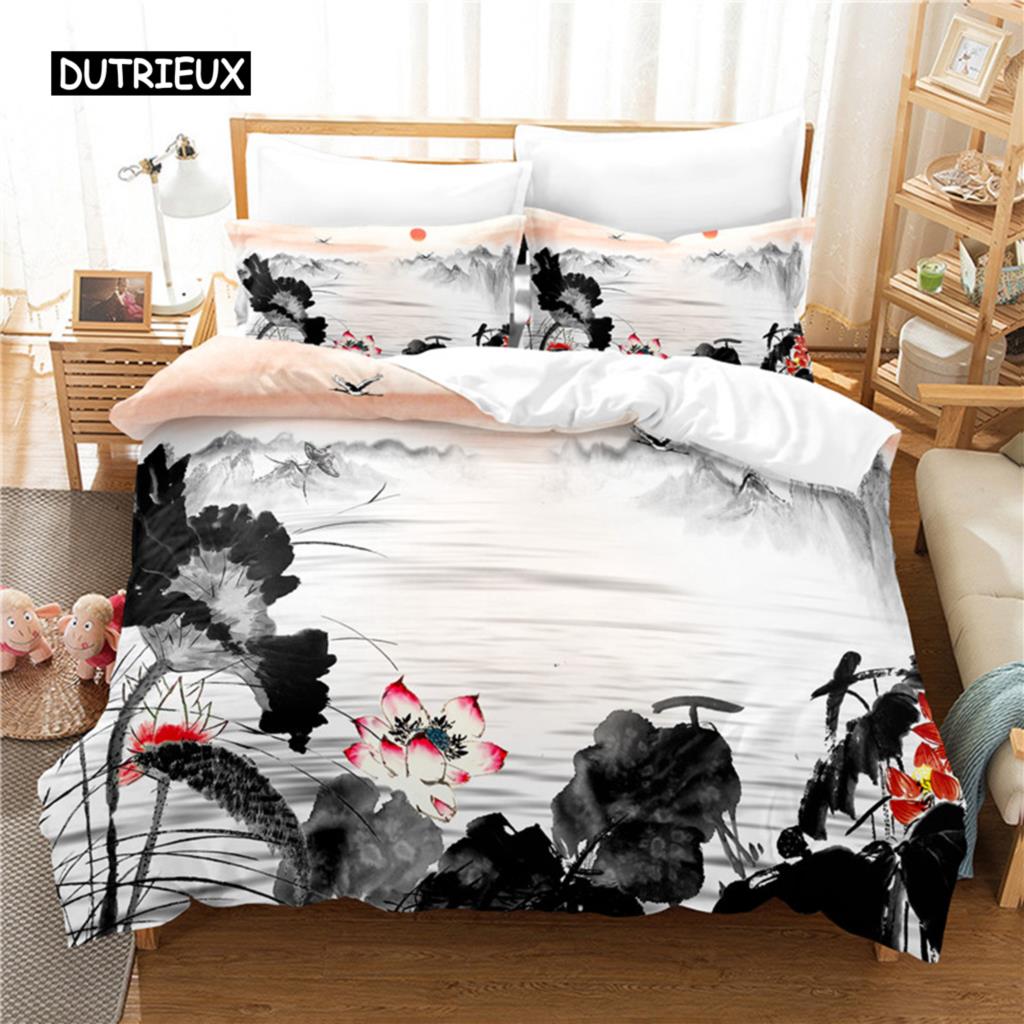 

Lnk Painting Bedding Set Duvet Cover Set 3d Bedding Digital Printing Bed Linen Queen Size Bedding Set Fashion Design Tool EU single(135x200cm)