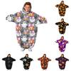 Kids Halloween Printed Flannel Romper Pajama Set for Fun Holiday Sleepwear