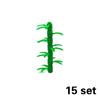MOC Plants Accessories Bricks 3471 2435 6064 3778 City House Trees Pine Prickly Bush Green Grass Military Building Toys