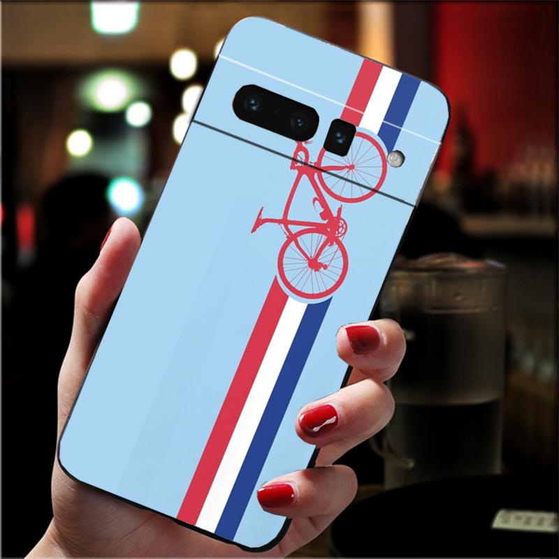 Phone Case For Google Pixel 10 9 Pro XL 9A 8 7 6 Pro Pixel 8A 7A 6A Pixel 8 7 6 5 BIKE CYCLING art