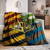 1pc Harry Potter Hogwarts Crest Flannel Throw Blanket - Lightweight Soft Warm All-Season Blanket for Sofa, Bed, Travel, Camping L1029122